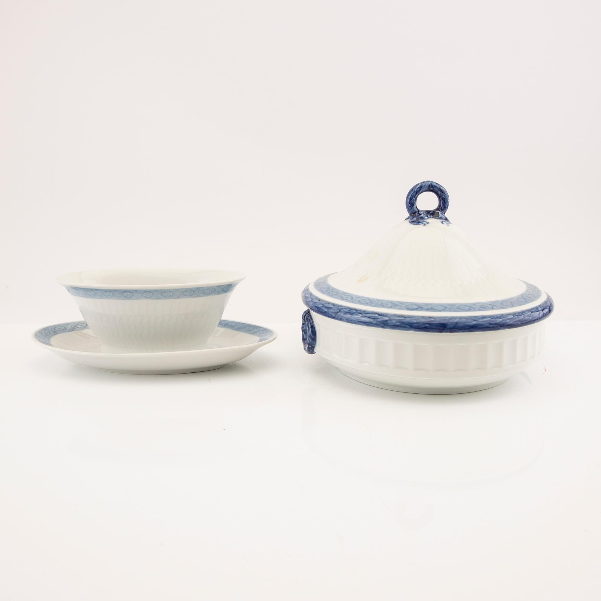 Servis 71 dlr Blå Vifte Royal Copenhagen porslin.