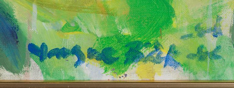 Yngve Bäck, öljy kankaalla, signeerattu ja epäselvästi päivätty.