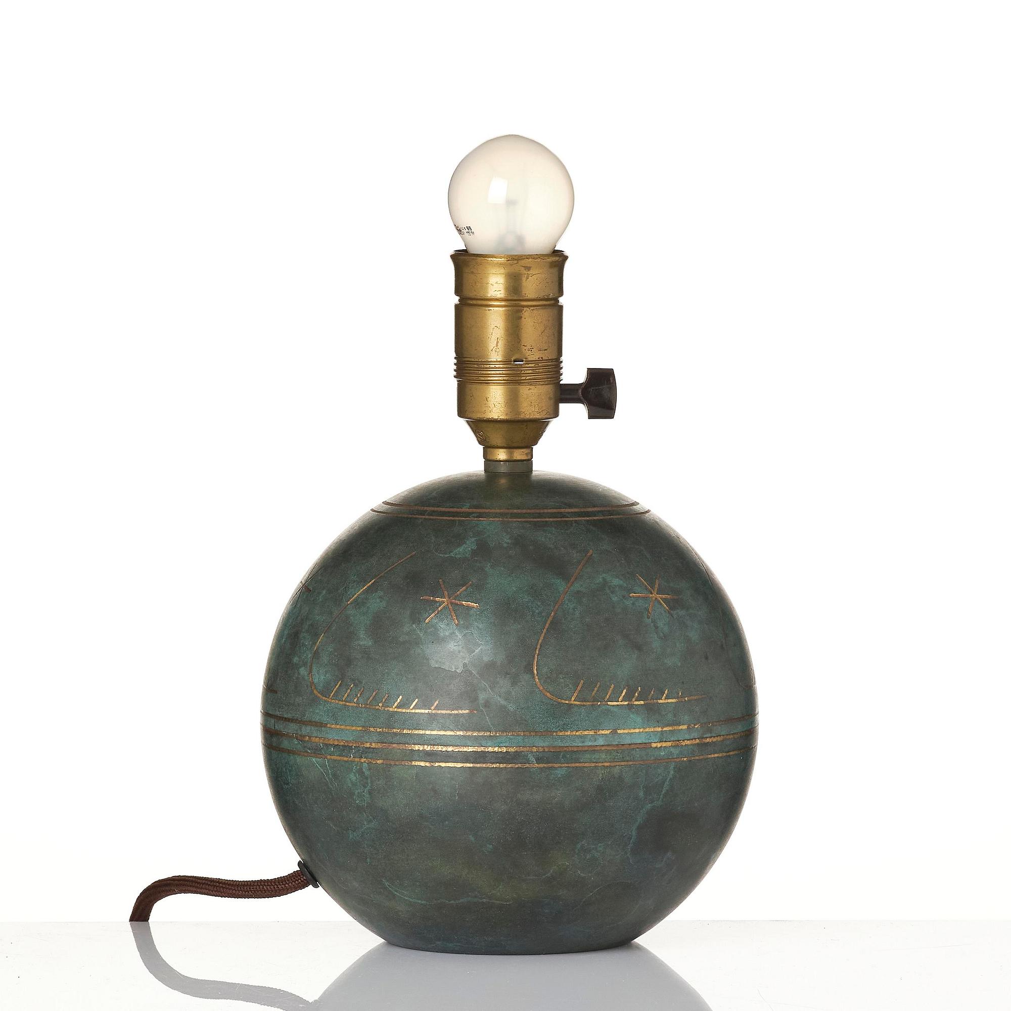 Erik Tidstrand, a table lamp model "28521", Nordiska Kompaniet, 1930s.