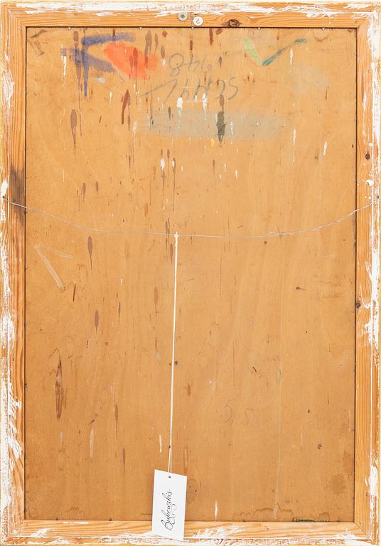 Jules Schyl, olja på pannå signerad.