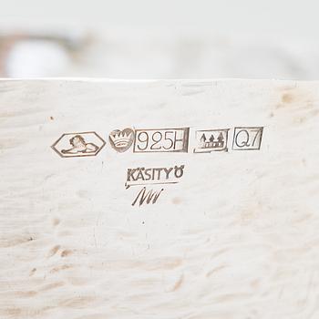 Tapio Wirkkala, skål, sterlingsilver, Kultakeskus, Tavastehus 1969.