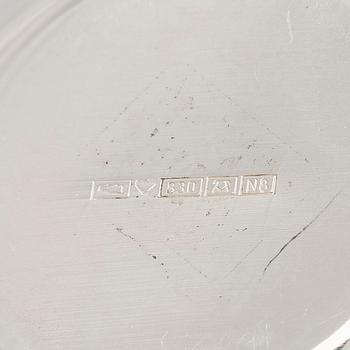 A set of six silver beakers, Auran Kultaseppä, Turku 1977 - 1990.