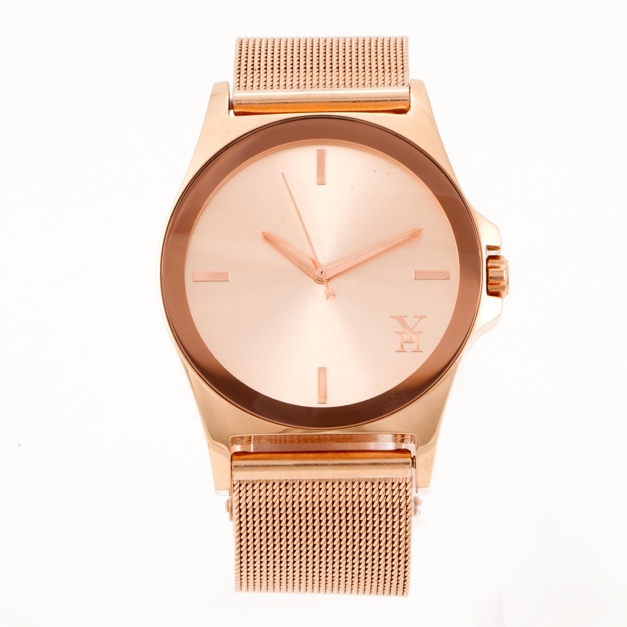 YVETTE HASS, Mesh Rosé, armbandsur, 36 mm,