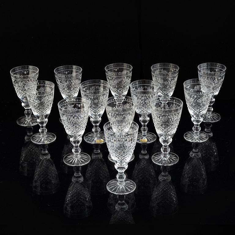 Fritz Kallenberg, glasservis, 26 delar, "Elvira Madigan" Kosta och Kosta Boda.