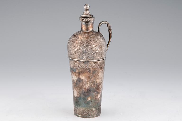 COCKTAILSHAKER, nysilver, ostämplad, 1900-talets första hälft.