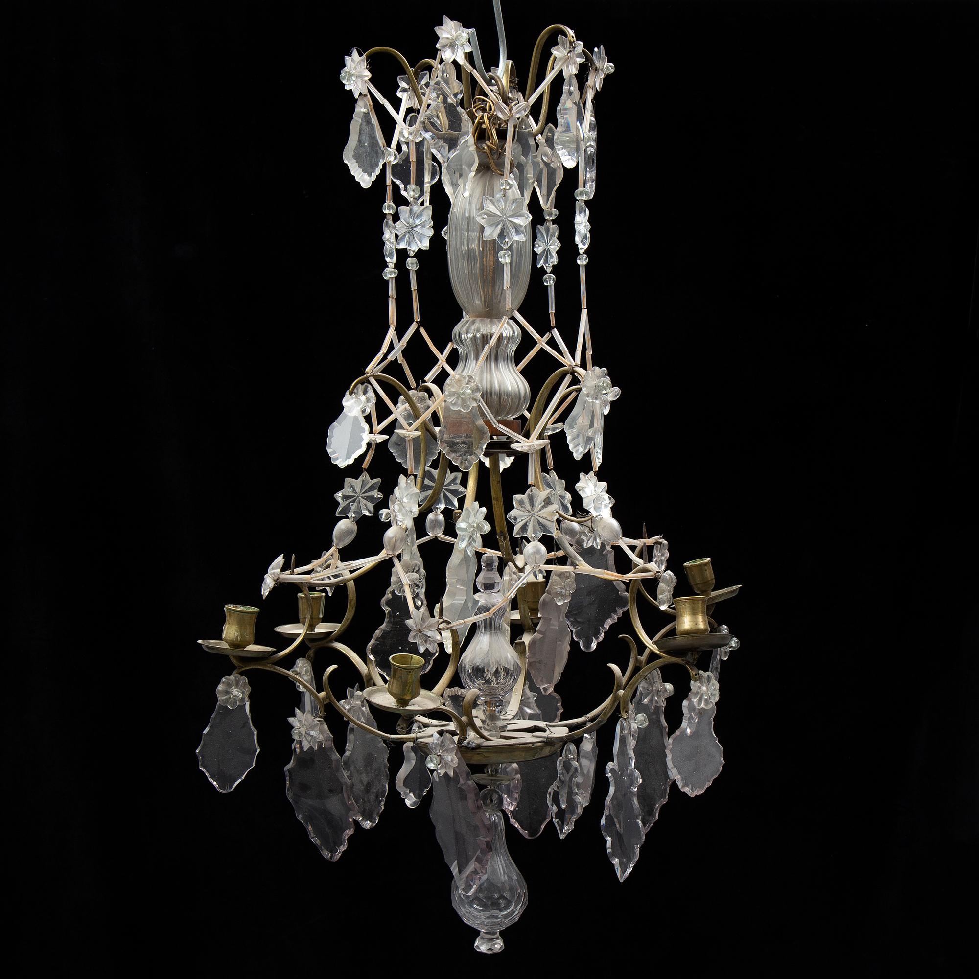 A Swedish Rococo chandelier, second half of the 18th century. - Bukowskis
