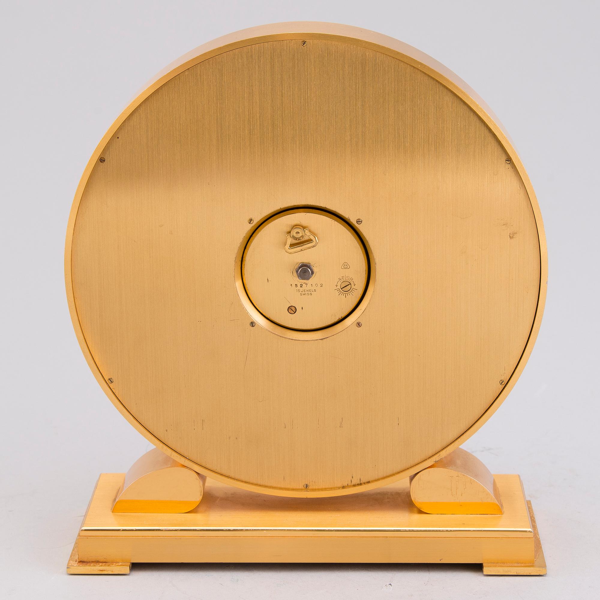 An Imhof table clock with world time, 1960/70s.