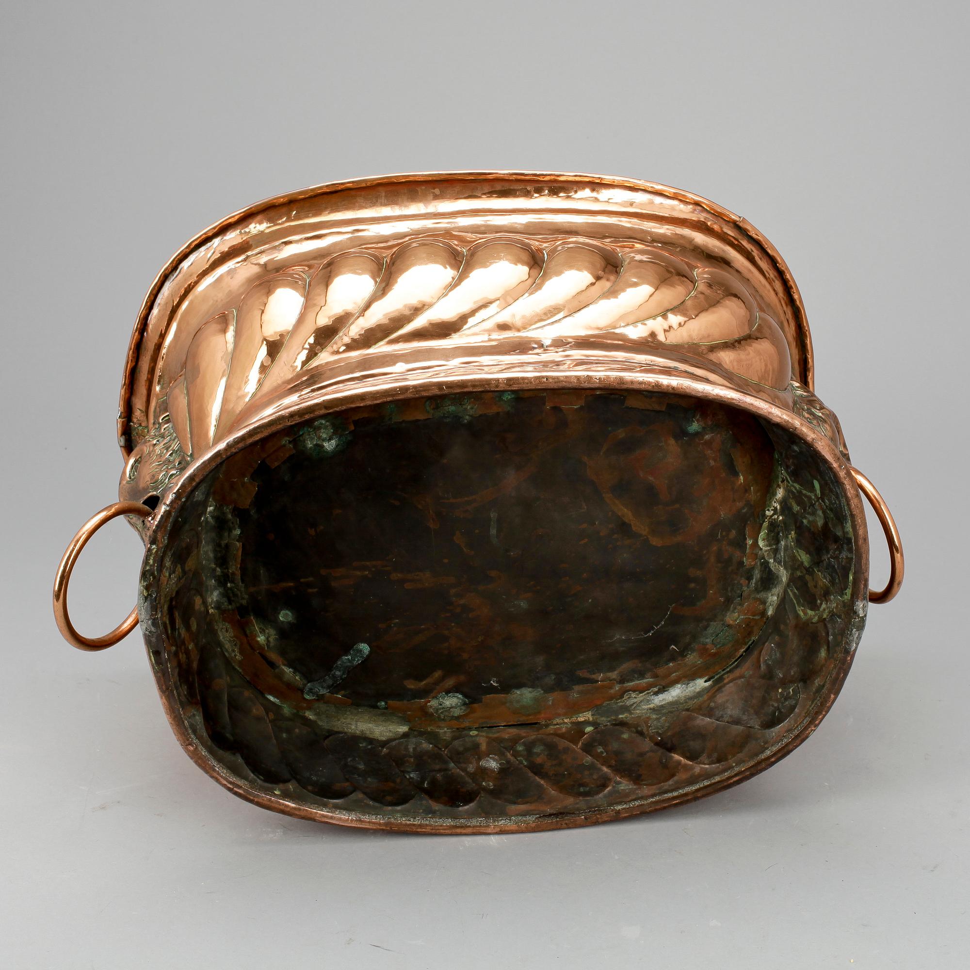 VINKYLARE, koppar, barockstil, 1800/1900-tal.