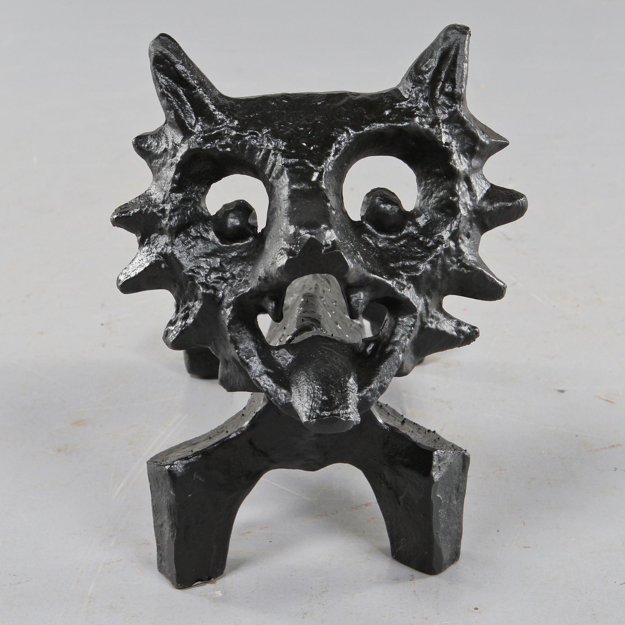 ELDHUND, gjutjärn, "Räven", Olle Hermansson, Husqvarna, 1900-talets andra hälft.