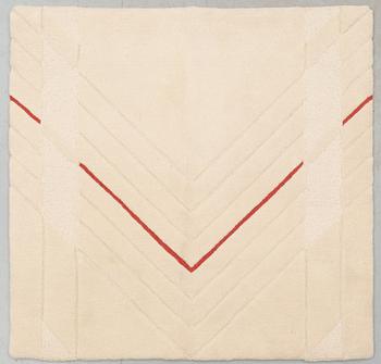 MATTA, 4 delar. Handtuftad i relief. 118,5 x 119 samt tre delar 74,5 x 74 cm var. Berit Woelfer, Kasthall Ateljé AB.