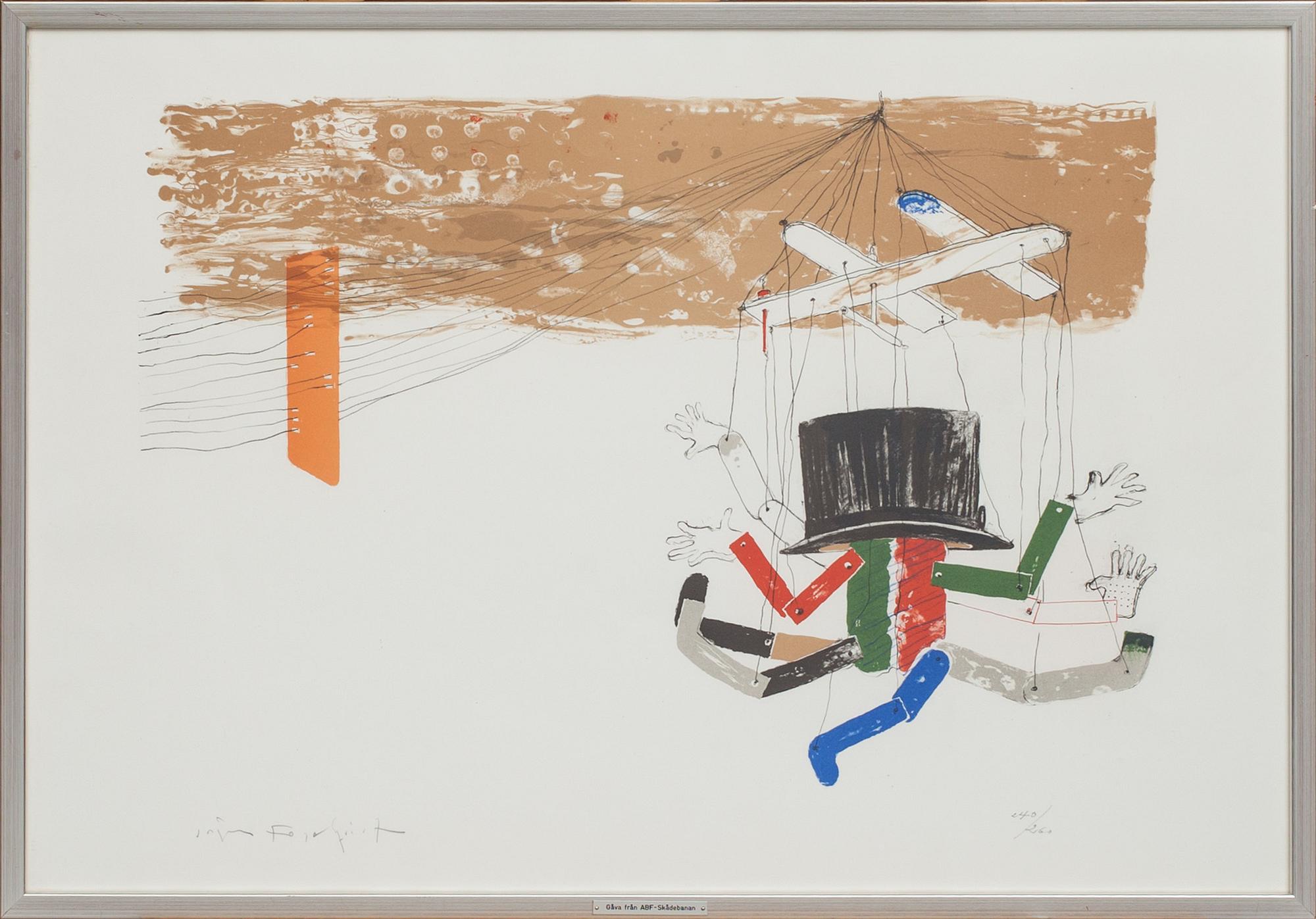 JÖRGEN FOGELQUIST, färglitografi, signerad och numrerad 240/260.