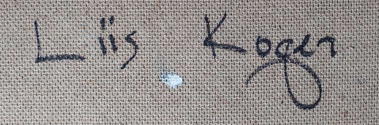 LIIS KOGER, olja på skiva, signerad a tergo.