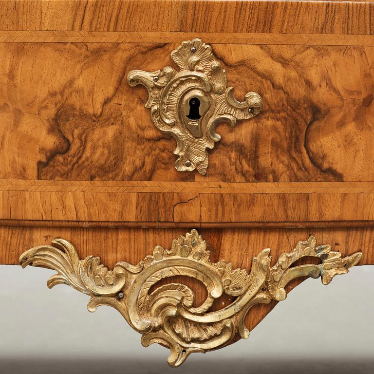 A Swedish Rococo commode by Christian Linning (master in Stockholm 1744-1779).