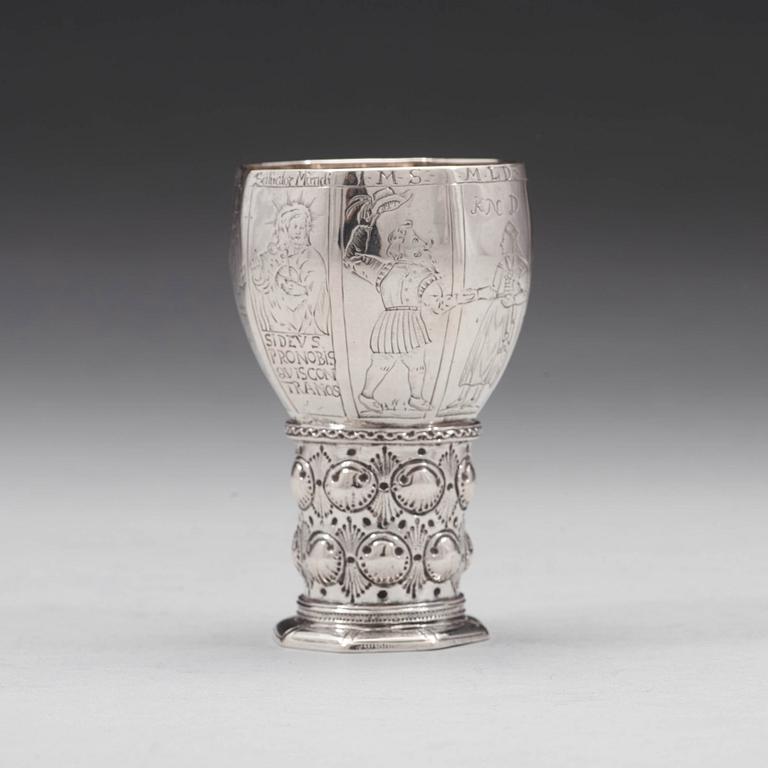 Oluf Jörgensen, remmare, silver, (verksam i Bergen 1650-1700).