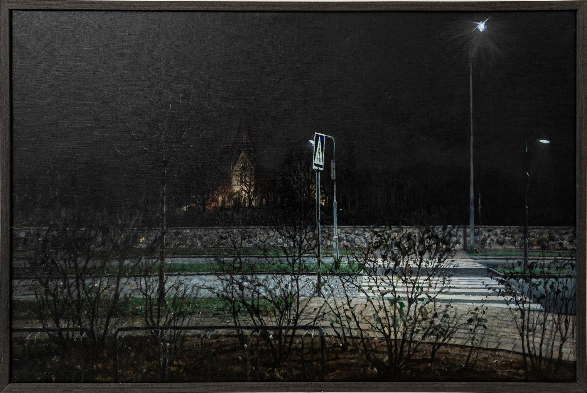 Thomas Strömdahl, follower of, "High-pitched lines under the crow sky," 1982.