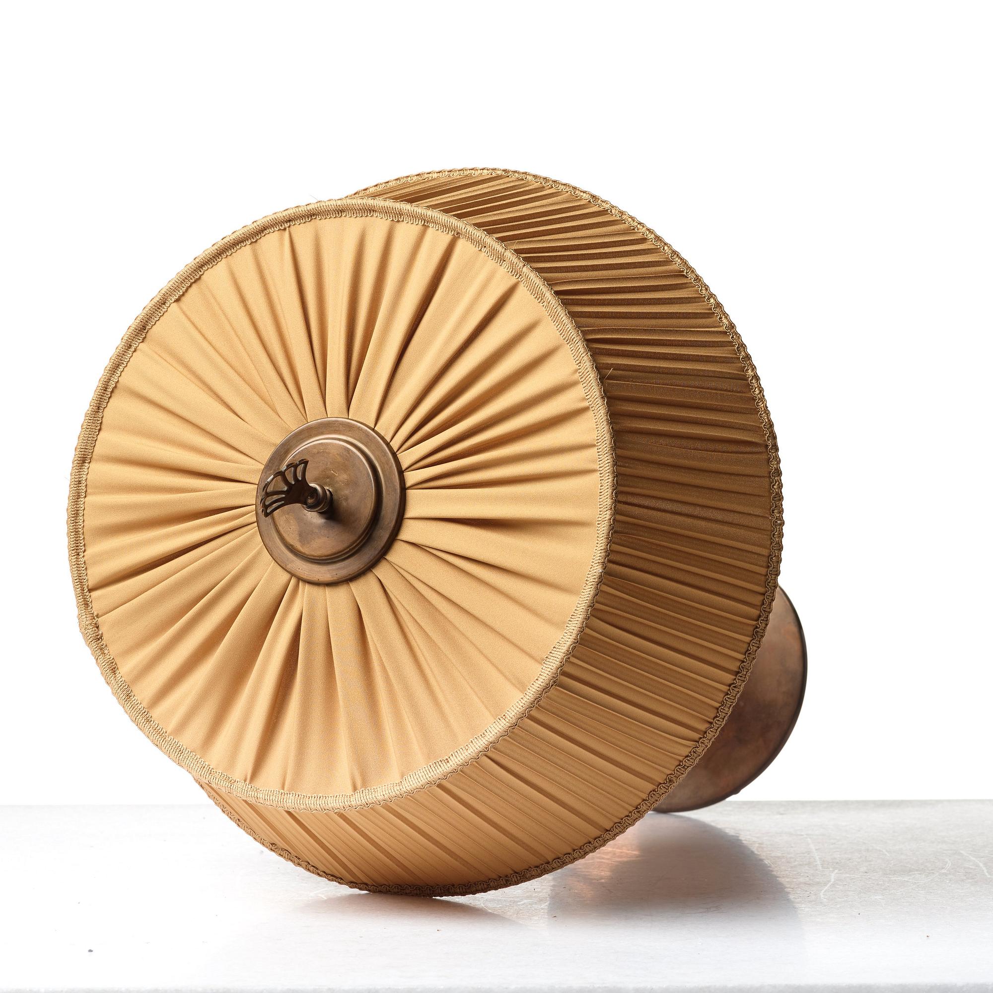 Harald Elof Notini, a Swedish Grace bronze table lamp for Böhlmarks 1930's.