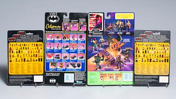 ACTIONFIGURER, 2+1+1 st, Star Wars Batman Returns Catwoman samt Aliens Space Marine Ripley, 1980-90-tal.