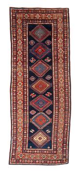 245. A runner antique Shirvan, probably, around 370 x 140 cm.