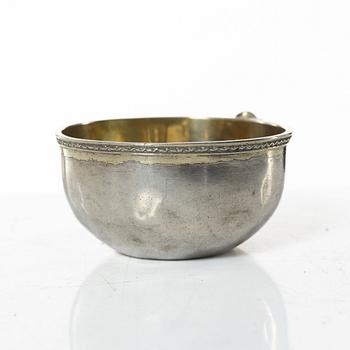 A Swedish parcel-gilt silver cup, mark of Johan Wasserman, Lindesberg, Sweden 1782.
