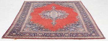 Semi-antique Keshan carpet, approx. 319 x 216 cm.