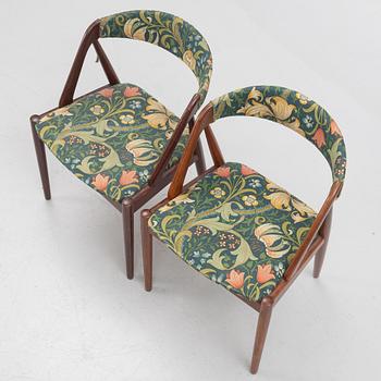 Kai Kristiansen, three "Pige"/"T21" chairs, Denmark, 1950's/60's.