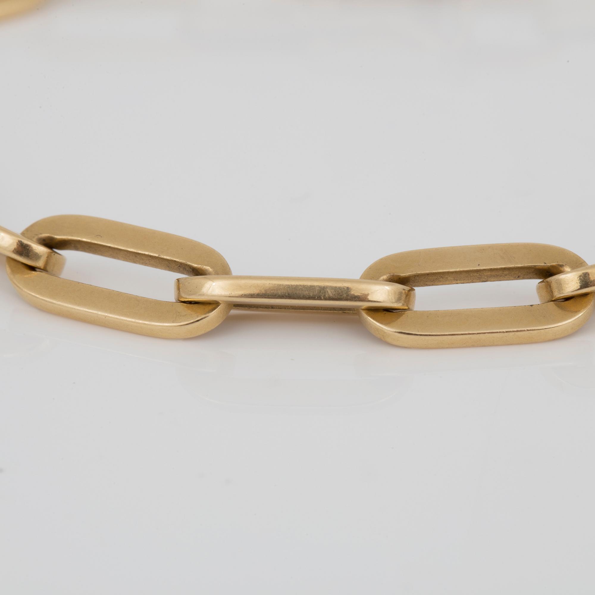 ARMBAND, ärtlänkar, 18K guld.