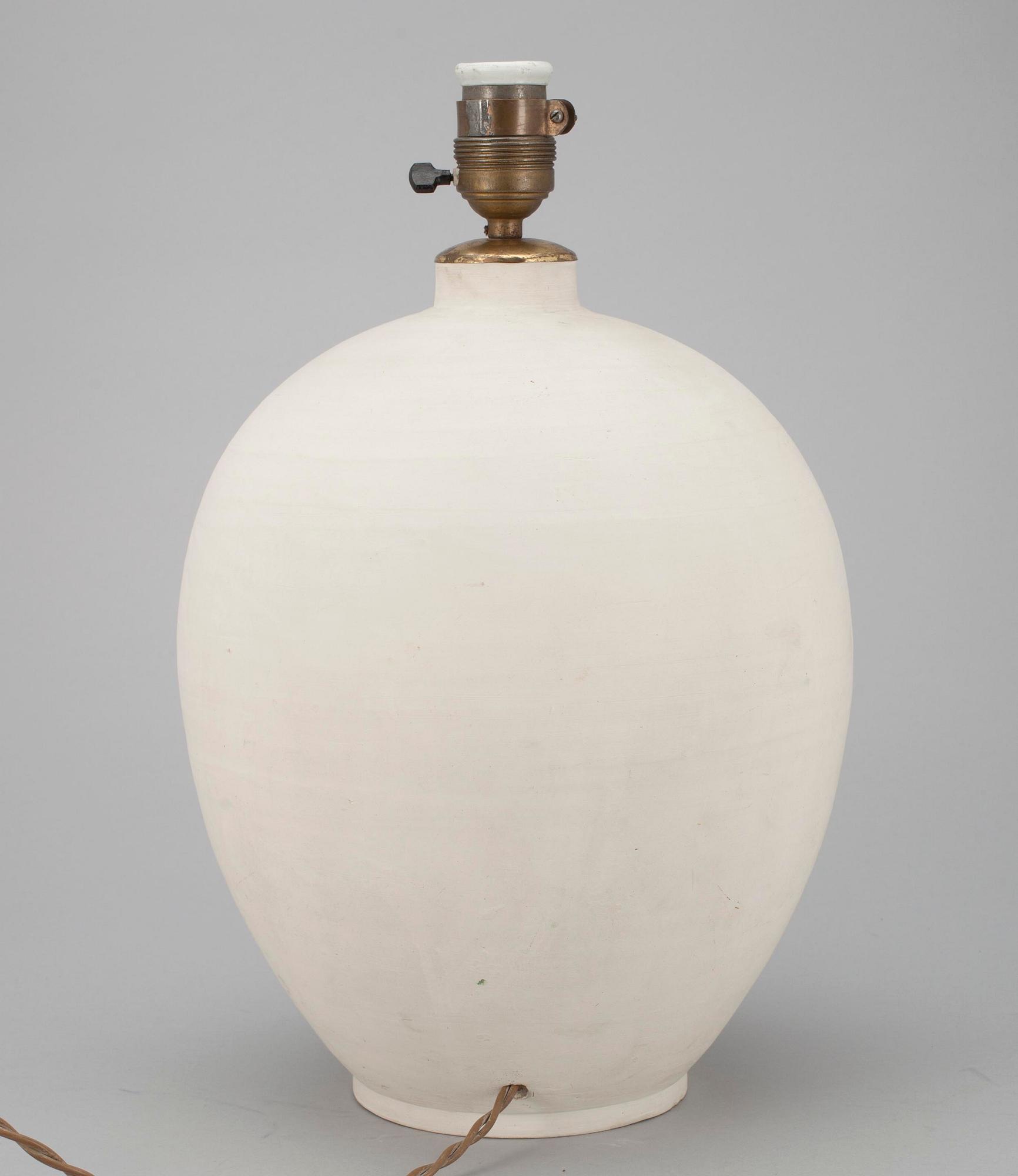 BORDSLAMPA, lergods, 1900-tal.