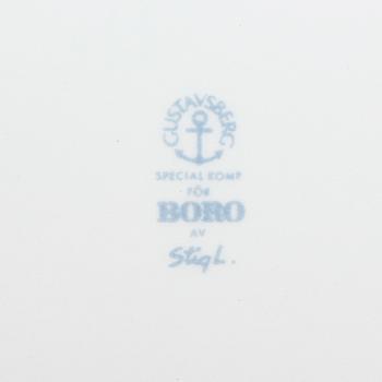 Tallrikar 4 st, porslin, Stig Lindberg, Gustavsberg.