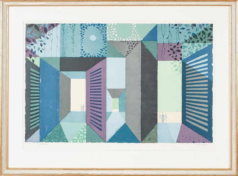 SVEN JONSON, färglitografi, signerad och numrerad 141/310.