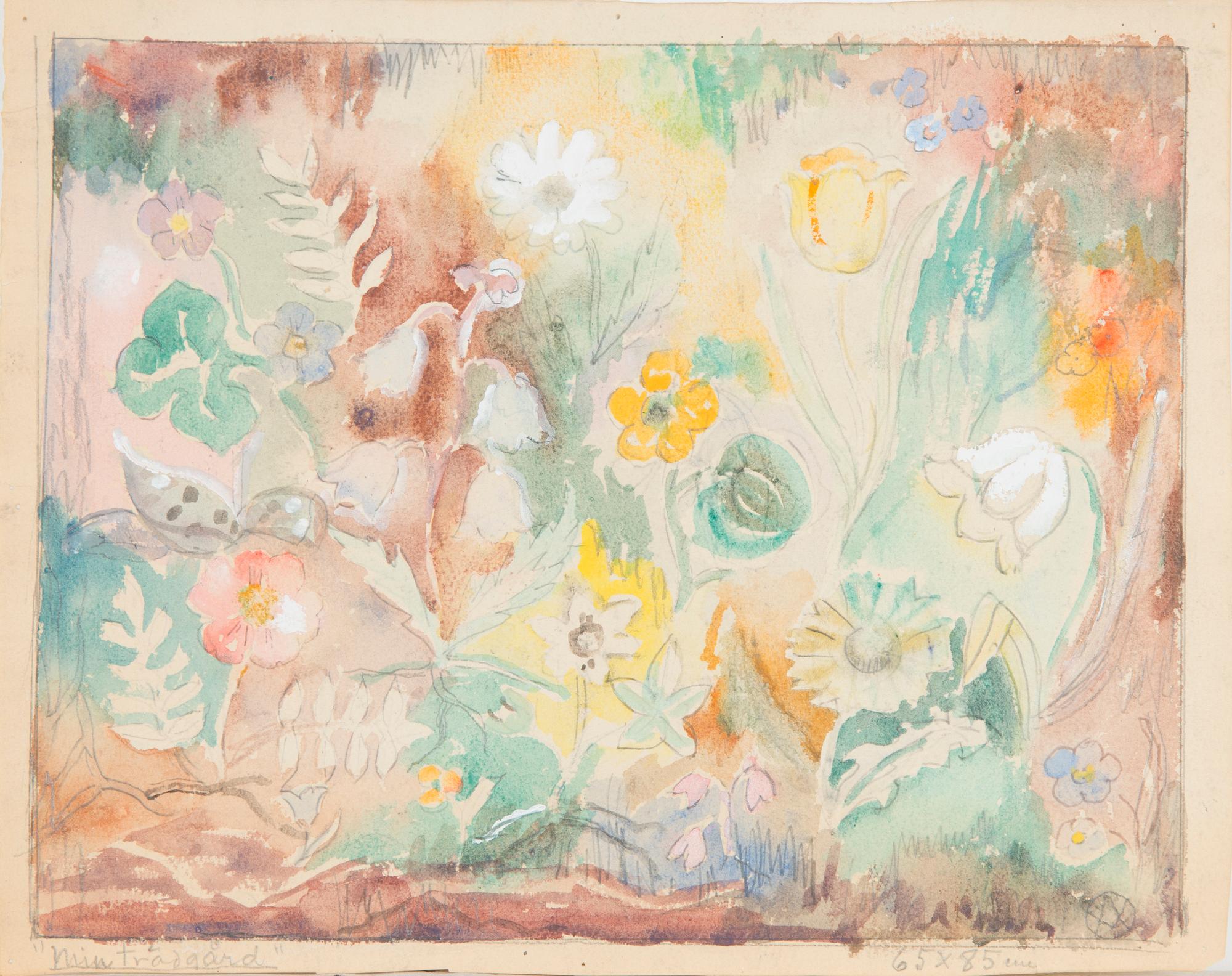 Margareta Ahlstedt-Willandt, "My garden.".