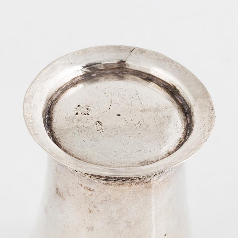 A Swedish silver beaker, mark of Thomas Beckman the younger, Örebro (active 1727-1759 (1772)).