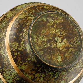 A vase made in bronze, by SVM Handarbete in the 1930/40s.