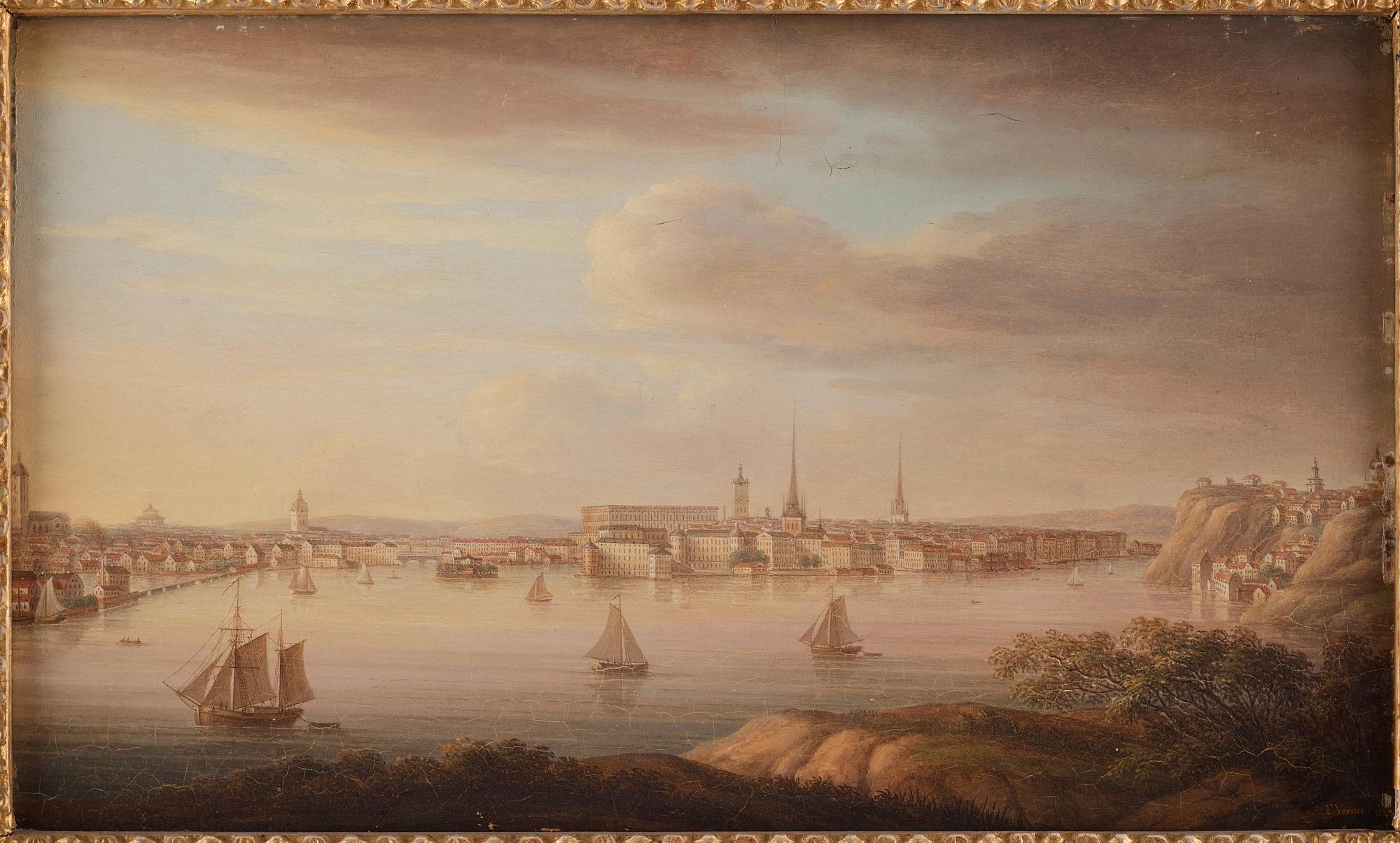 Fredric Werner (Verner), Overlooking Stockholm from Djurgården & from the West.