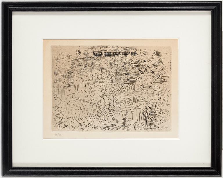 RAOUL DUFY, etsning, signerad i plåten, numrerad 30/50.