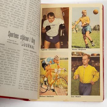 Trading cards, “Sportens stjärnor”, published by Hemmets Journal, 1960s.