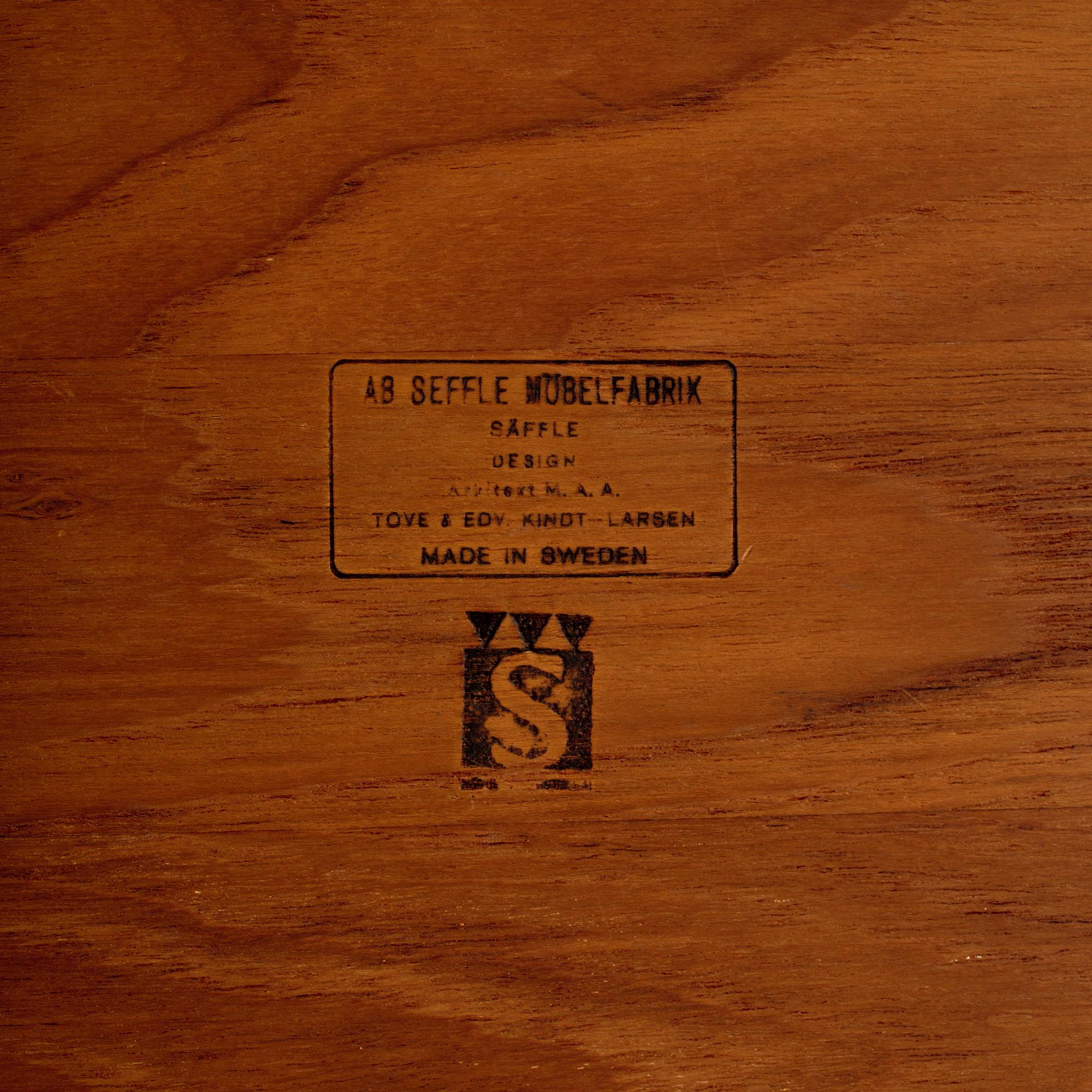 SOFFBORD, Tove och Edward Kindt Larsen, Seffle Möbelfabrik, 1950-/60-tal.