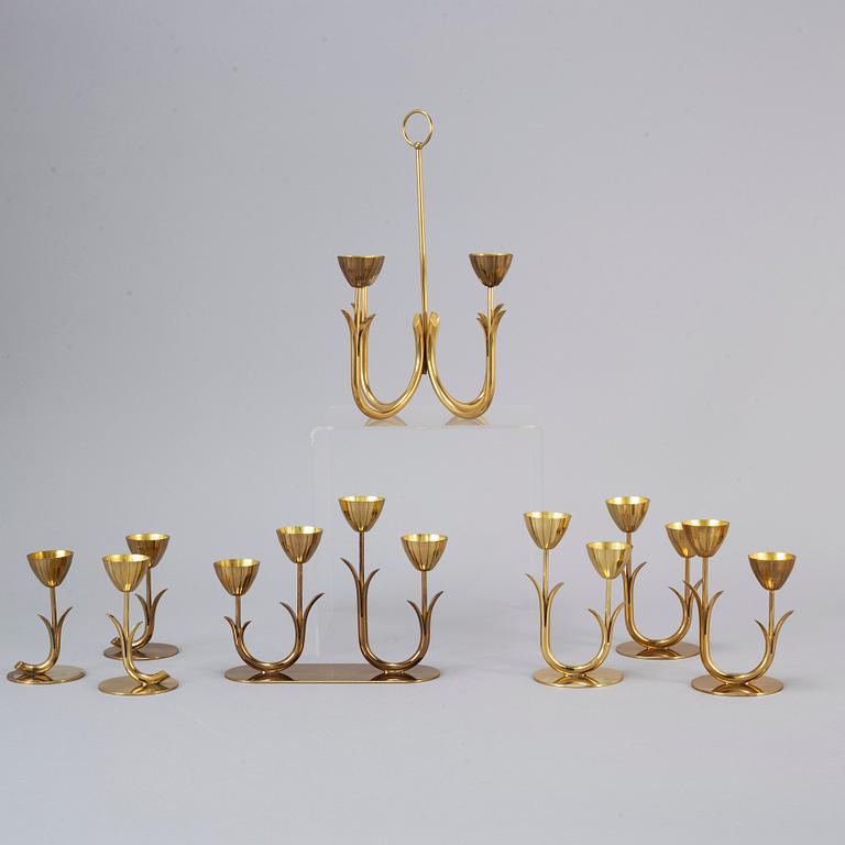 GUNNAR ANDER, 8 candle sticks.