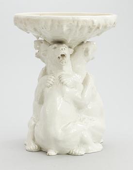 An Art Nouveau creamware centerpiece, Gustafsberg 1911.