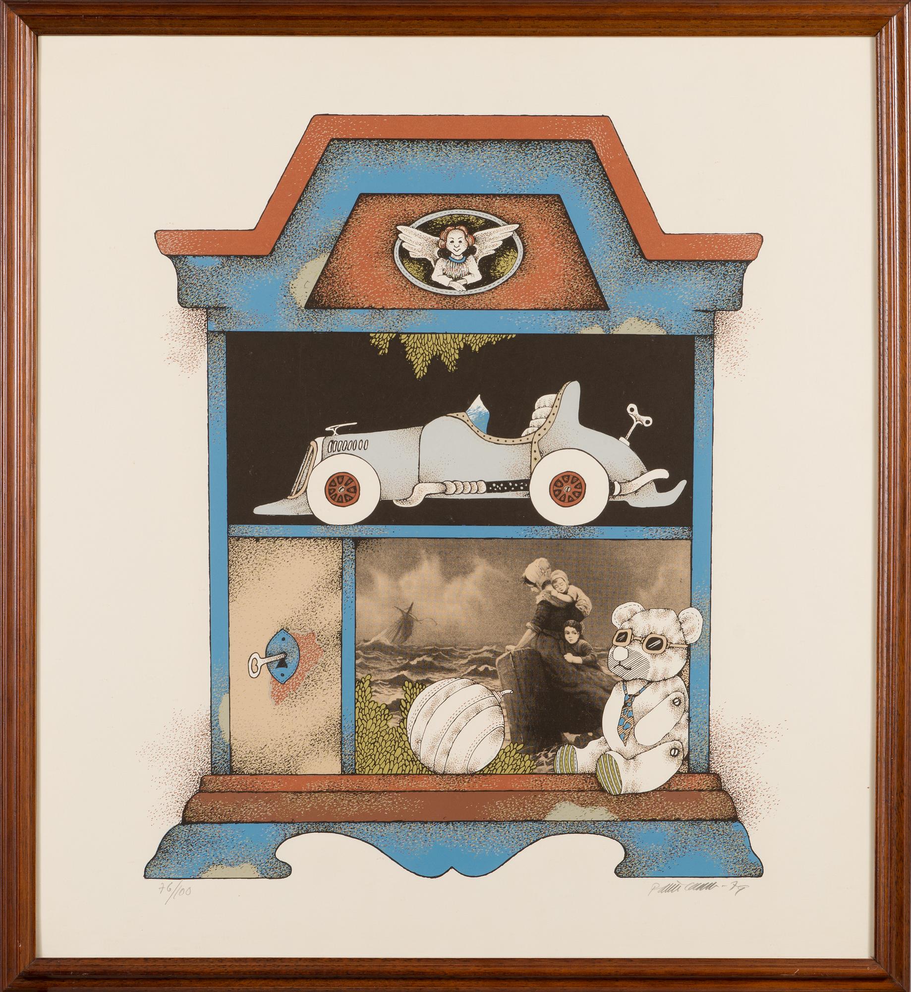 RAIMO KANERVA, serigraphs, set of 4, signed, dated -79 and numbered.