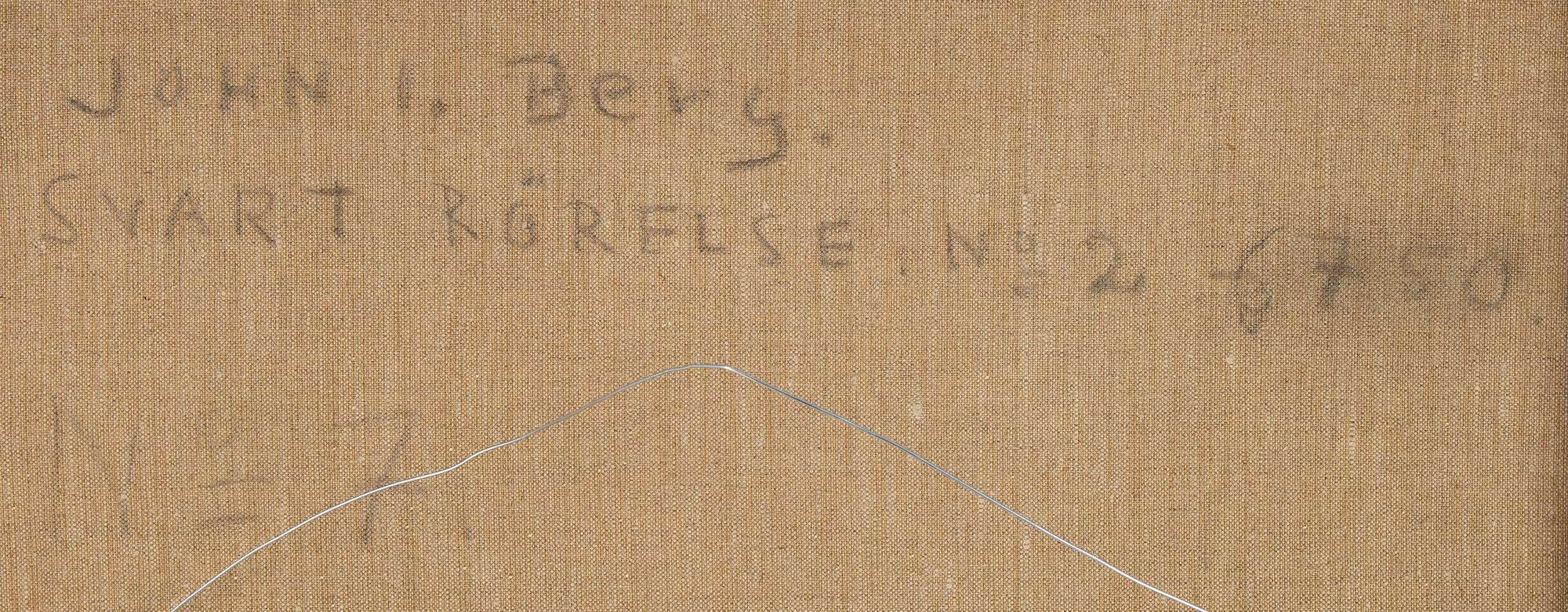John Ivar Berg, olja på duk. Signerad. Utförd 1950.