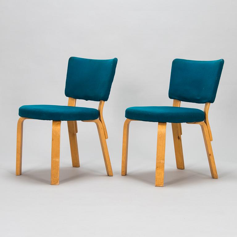 Alvar Aalto, tuolipari, malli 62, O.Y. Huonekalu- ja Rakennustyötehdas A.B. 1900-luvun puoliväli.