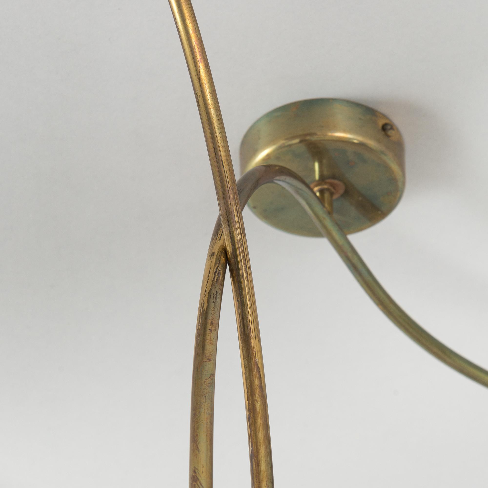 Paavo Tynell, Chandelier, for Taito. Made to order 1950.