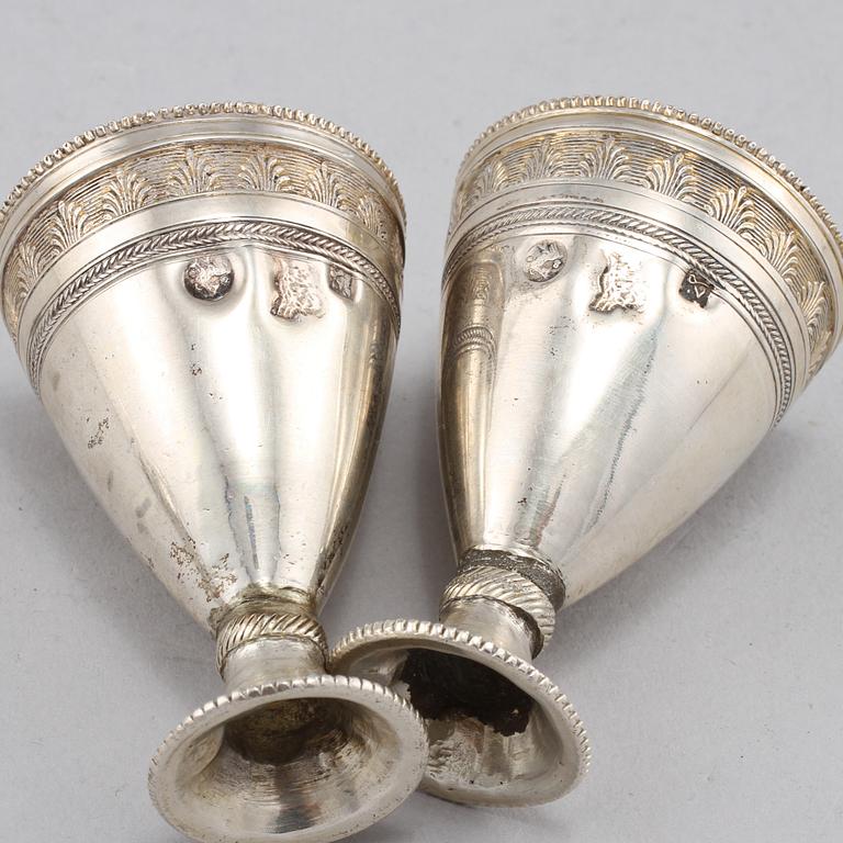 PARTI SILVER, 10 delar, 1900-tal. Vikt 365 g.