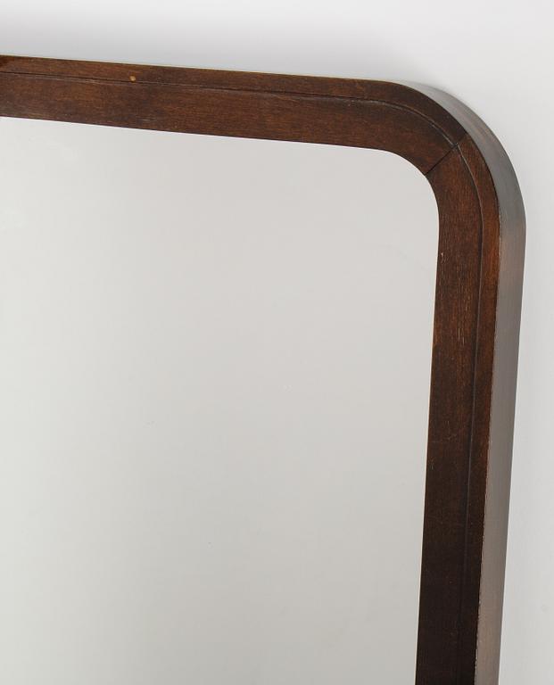 A stained birch mirror, 1930's.