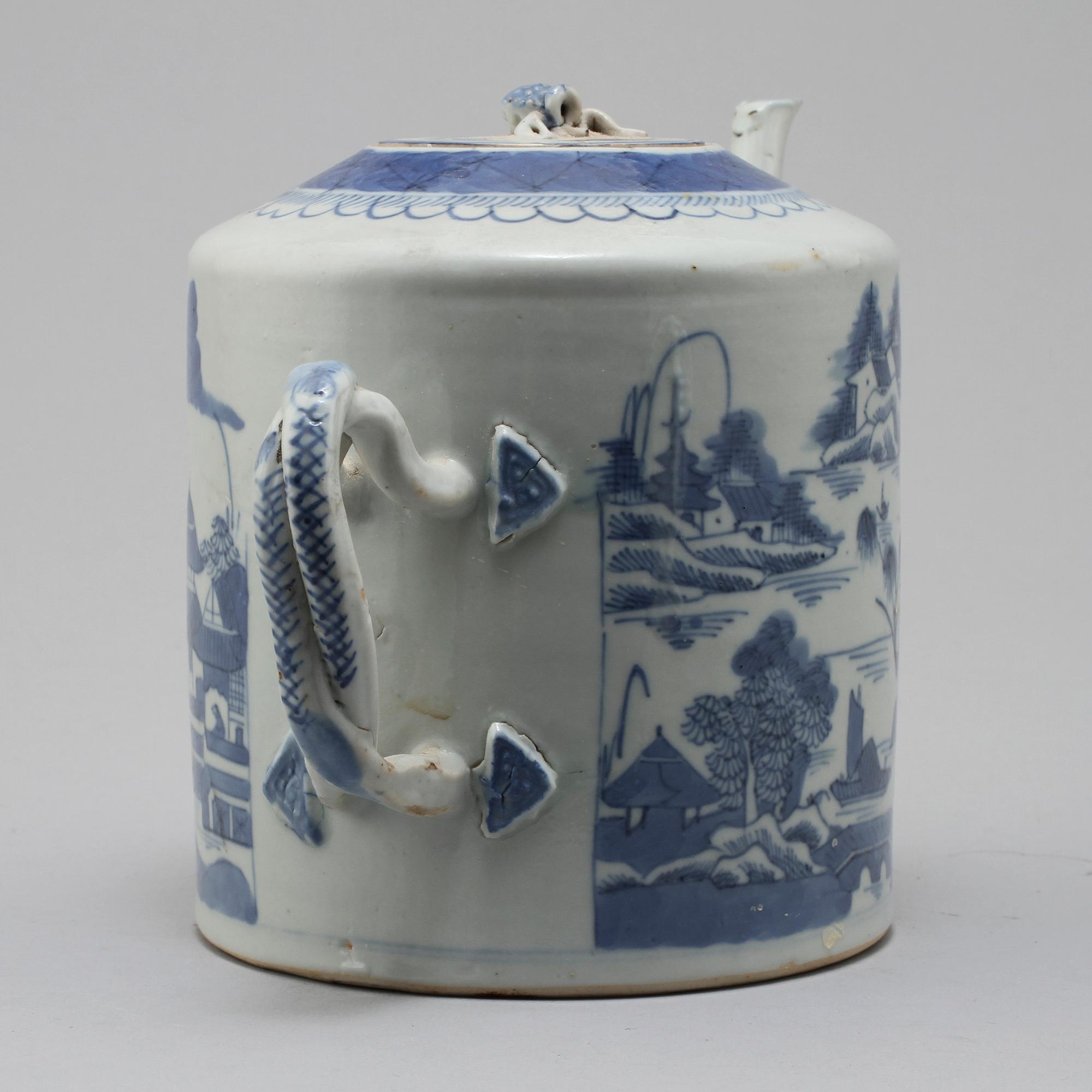 TEKANNA, porslin, Kina, 1800-tal.