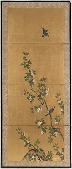 A 20th century Japanese folding screen.