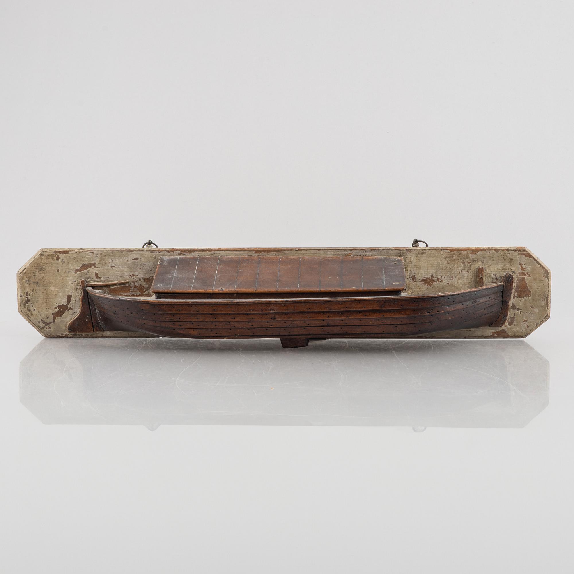 A boat model, first half of the 20th century.