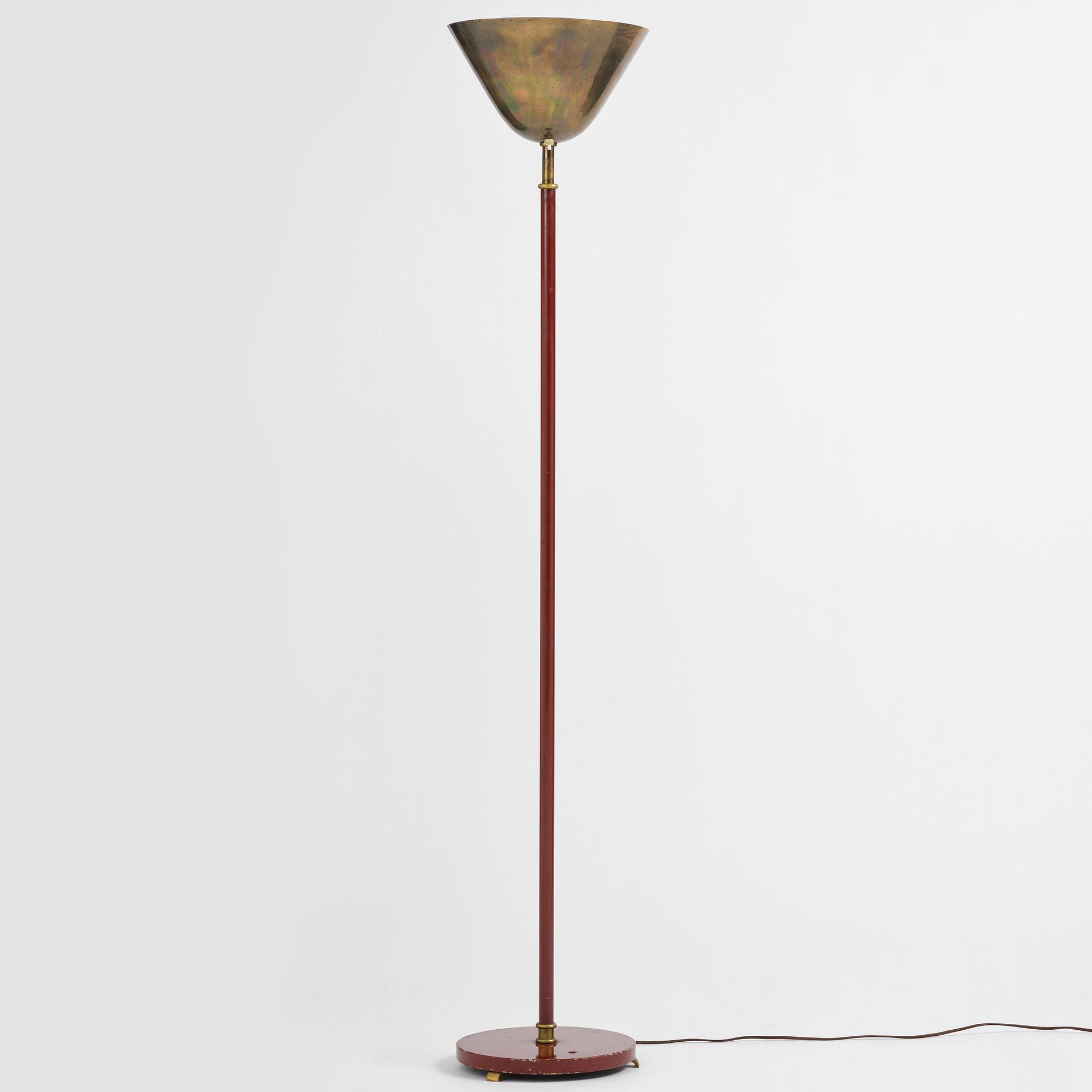 Carl-Axel Acking, a floor lamp model "2646", Bröderna Malmströms Metallvarufabrik, Malmö, 1940-50s.