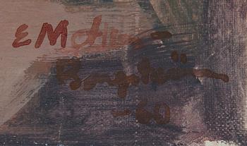 ERNST METHER-BORGSTRÖM, tempera på duk, signerad och daterad -60.