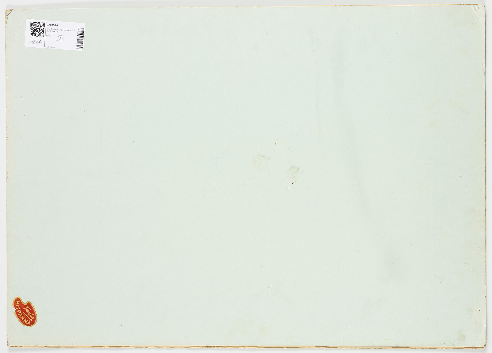 Yrjö Edelmann, "Liebesnächte in der Taiga" (Love Nights in the Taiga).